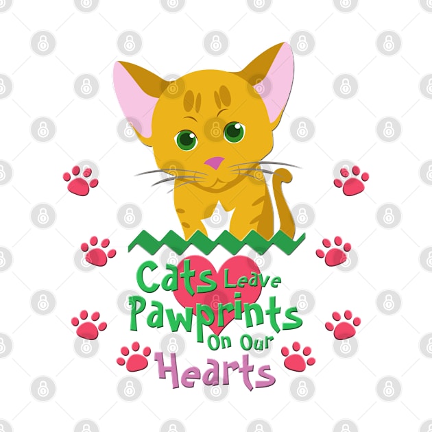 Cats Leave Pawprints on Our Hearts by SakuraDragon