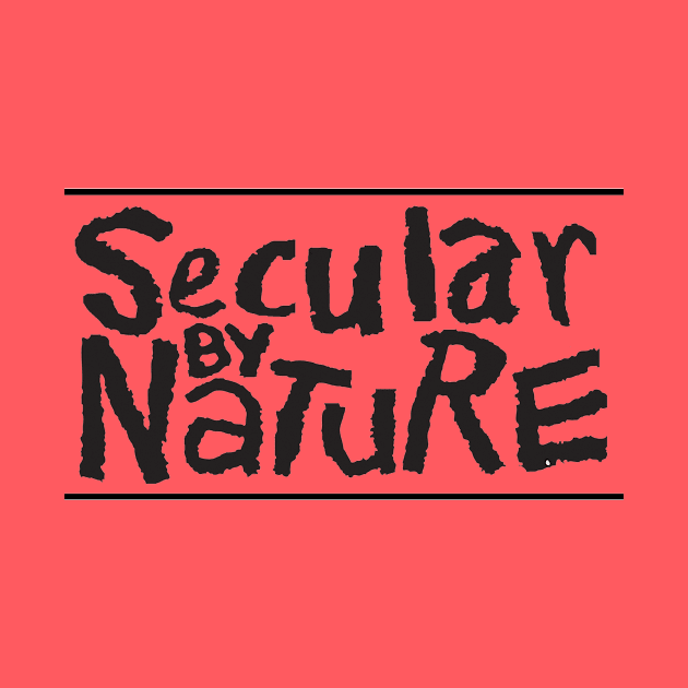 Black Logo Tee by secularbynature