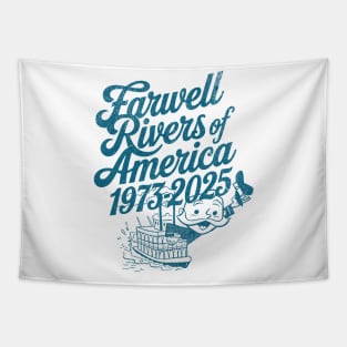 Farwell Rivers of America 1973-2025 Vintage Distressed Design Tapestry