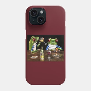 "Fine Wine" - Frogs After Five collection Phone Case