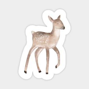 Handpainted watercolor cute spotted forest baby deer Magnet