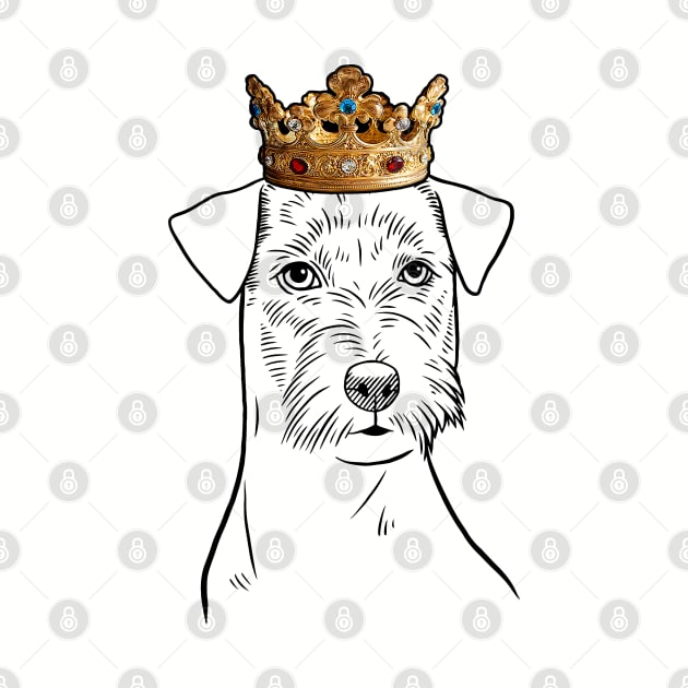 Russell Terrier Dog King Queen Wearing Crown by millersye