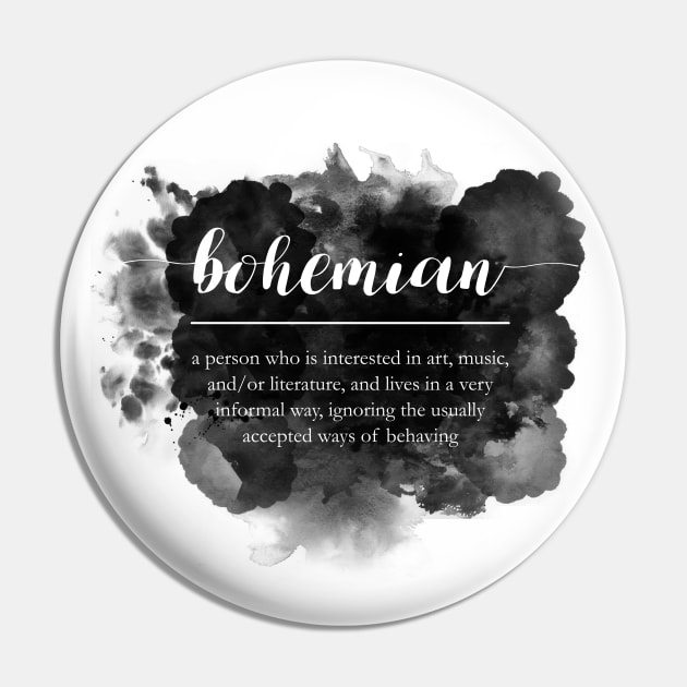 Bohemian on watercolor Pin by hedehede