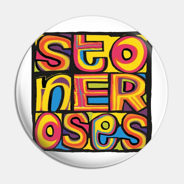 Stone Roses 'Happy Monday' Design Pin by LTFRstudio