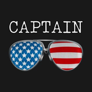 USA PILOT GLASSES CAPTAIN T-Shirt