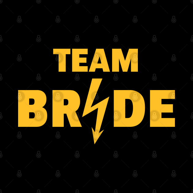 Team Bride Flash (Hen Night / Bachelorette Party / Gold) by MrFaulbaum