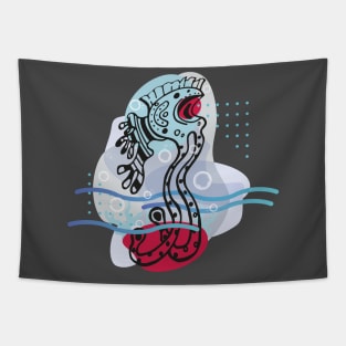 All Those Monsters - Octofish Tapestry