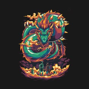 dragon vs samurai T-Shirt