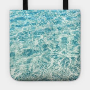 Aqua Blue Ocean Waves Tote