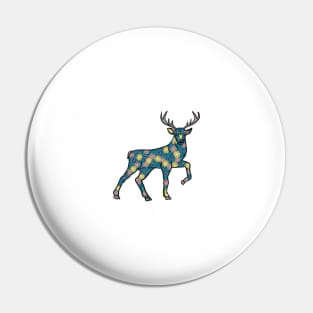 Flower Stag Pin