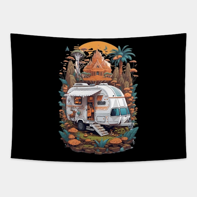 The Taj Mahal Trip Tapestry by Caravan Temple