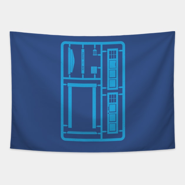 TARDIS Model Tapestry by RobGo