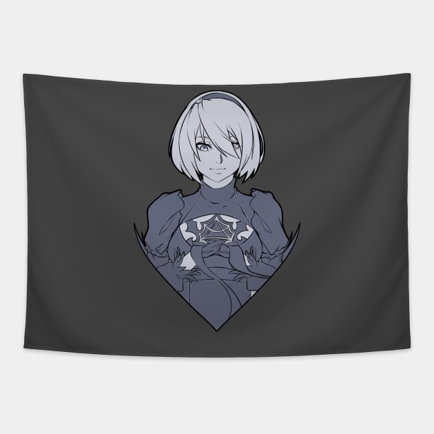 2B from Nier Automata Tapestry by MangaXai