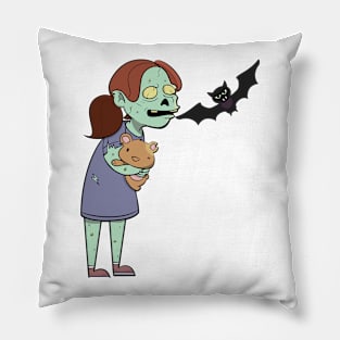 zombie and vampires Pillow