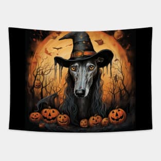 Greyhound Halloween Tapestry