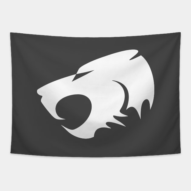 Minimalist Tiger Head Print Tapestry by Magicform