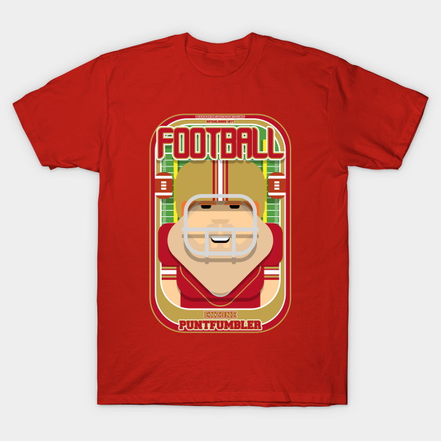 American Football Red And Gold Enzone Puntfumbler Josh Version American Football T Shirt Teepublic