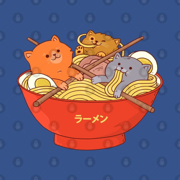 Ramen and cats by ppmid