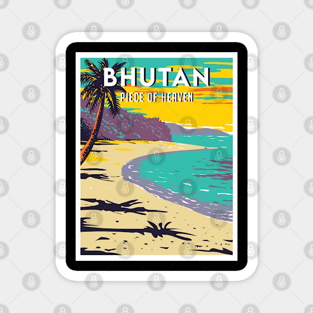 Bhutan travel destination Magnet by NeedsFulfilled