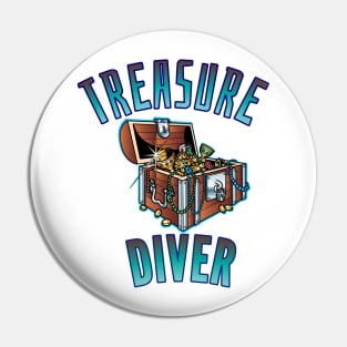 Treasure diver metal detecting Pin