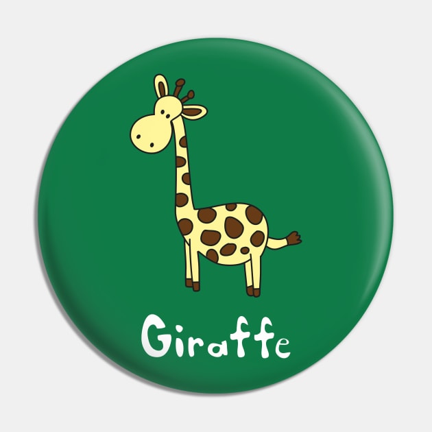 Giraffe Pin by ptdoodles