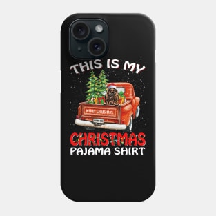 This Is My Christmas Pajama Shirt Bloodhound Truck Tree Phone Case