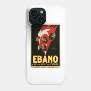 Ebano Leather Cream Art Deco Advertisement Vintage Italy Advertising Phone Case