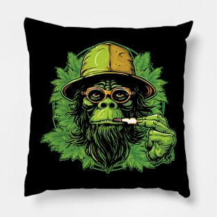 Smoking monkey Pillow