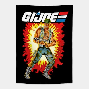 Gung Ho GI Joe toy art card Tapestry