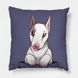 Pocket Cute Bull Terrier Dog Pillow