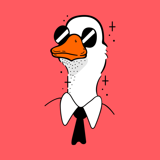 Goose in a tie by My Happy-Design