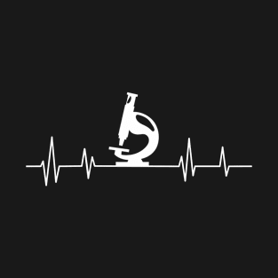 Microscope heartbeat science lover T-Shirt