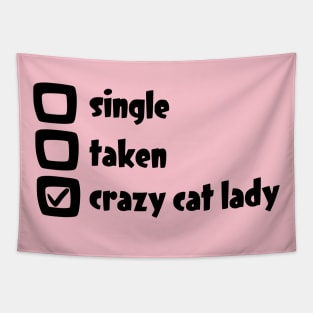 Crazy Cat Lady Valentine's Day Tapestry