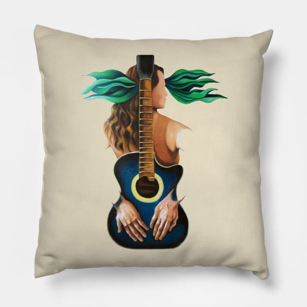 Troubadour inspiration Pillow by dmiguez