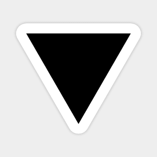 Lesbian Pride Black Triangle Magnet