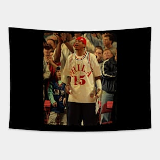 Allen Iverson - Vintage Design Of Basketball Tapestry