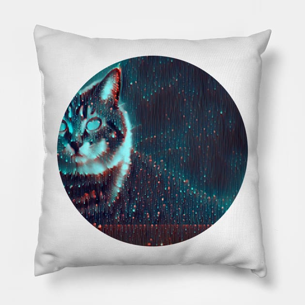 Fluffy mycat, revolution for cats Pillow by GoranDesign