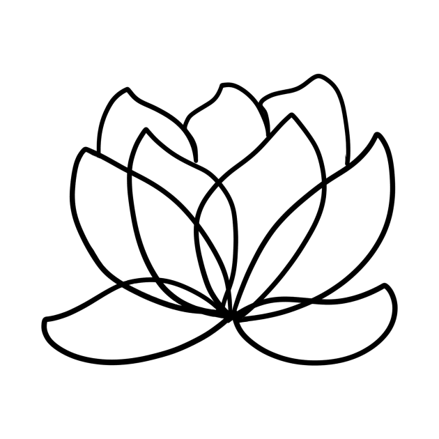 One line Art Lily Flower by BiscuitSnack