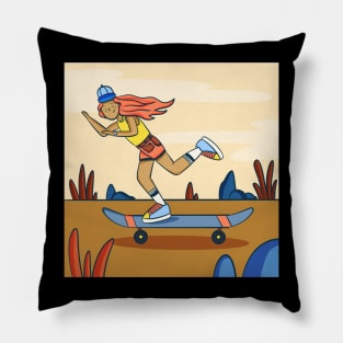 Skater Girl Pillow