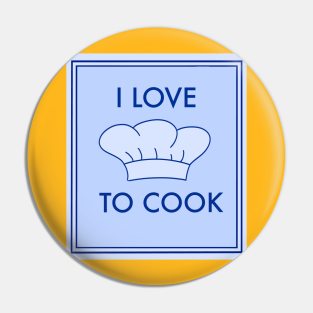 I love to Cook illustration Pin