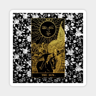 Floral Tarot Print - The Sun Magnet