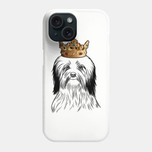 Havanese Dog King Queen Wearing Crown Phone Case