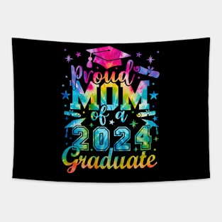 Proud Mom of a 2024 Graduate graphic Tie-Dye Tapestry