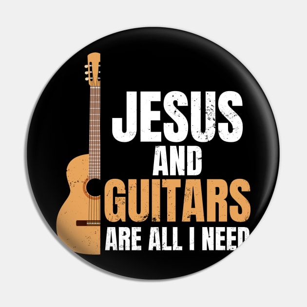 Jesus Guitar Shirt | I Need Guitars Gift Pin by Gawkclothing