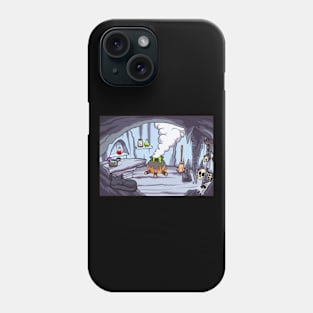 Cartoon Witch Cave Background Phone Case