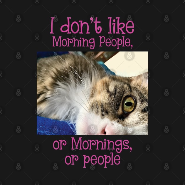 I don't like Morning people, or mornings or people, Maine Coon by TanoshiiNeko