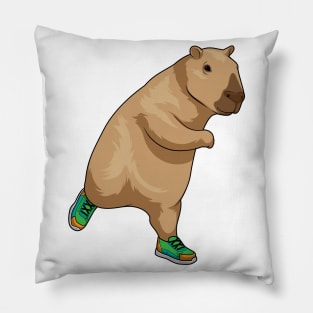 Capybara Runner Running Sports Pillow