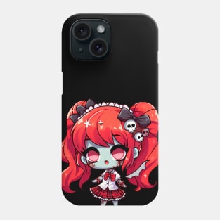 Terror Chic: Redhead Chibi Zombie Phone Case