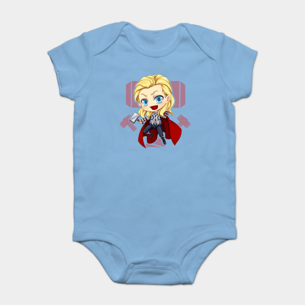 Chibi Thor Marvel Superhero Fanart Thor Body Bebe Teepublic Fr