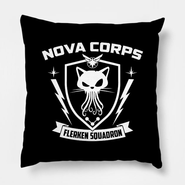 Flerken Squadron (White) Pillow by Nerdology